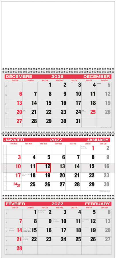 PCA 5165 Europa 3-Month - Wall Calendars