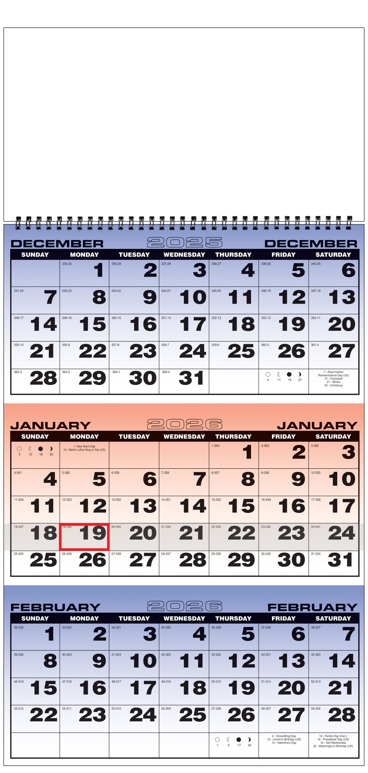 PCA 5172 3-Month Planner Economic