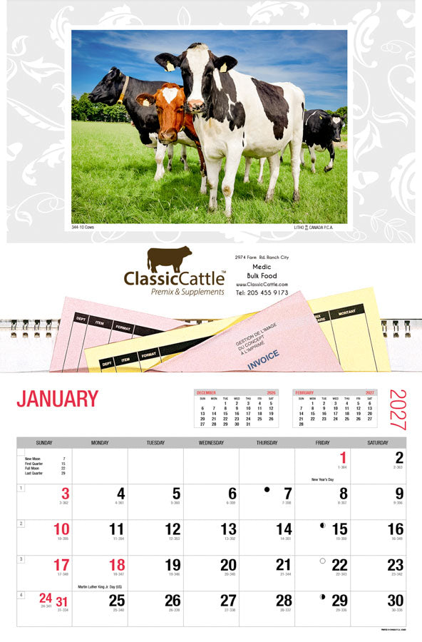 PCA 2400 Farm Pocket - Wall Calendars