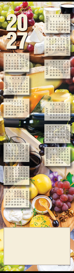 PCA 2900 Wine & Cheese - Wall Calendars