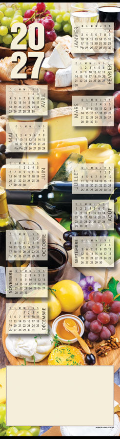 PCA 2900 Wine & Cheese - Wall Calendars