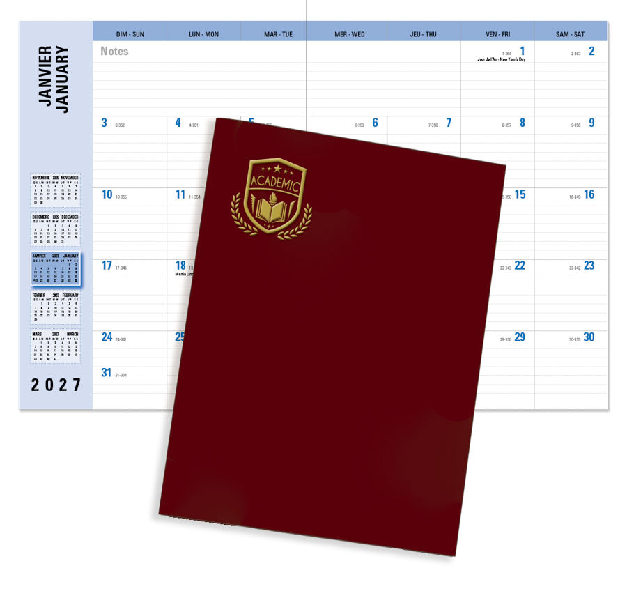 PCA 3010 Month-in-View Deluxe Planner