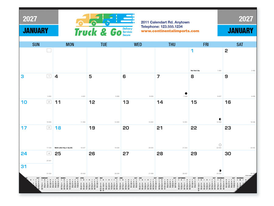 PCA 3200 Large Square Planner - Desk Calendars