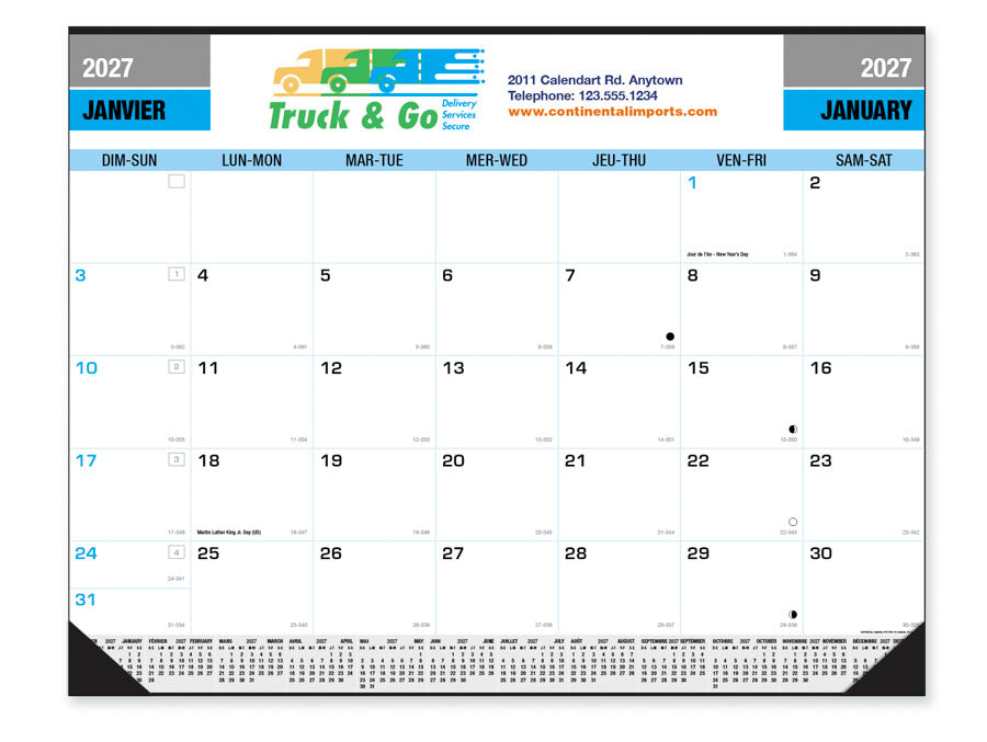 PCA 3200 Large Square Planner - Desk Calendars