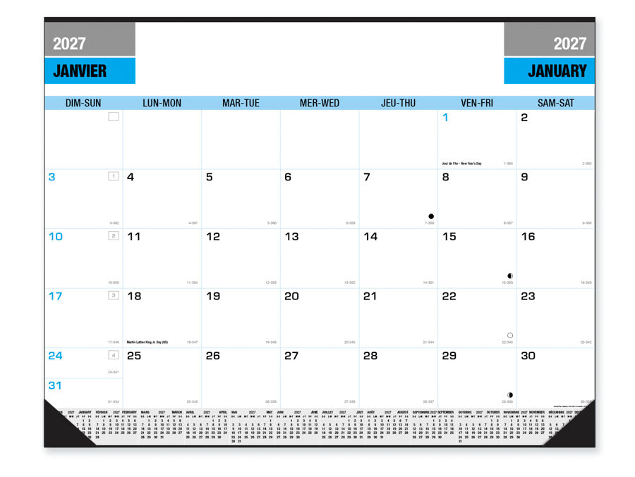 PCA 3200 Large Square Planner - Desk Calendars