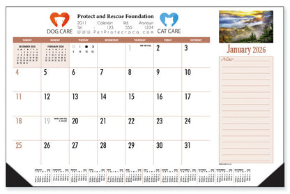 PCA 3217 Desk and Counter Calendar Pad
