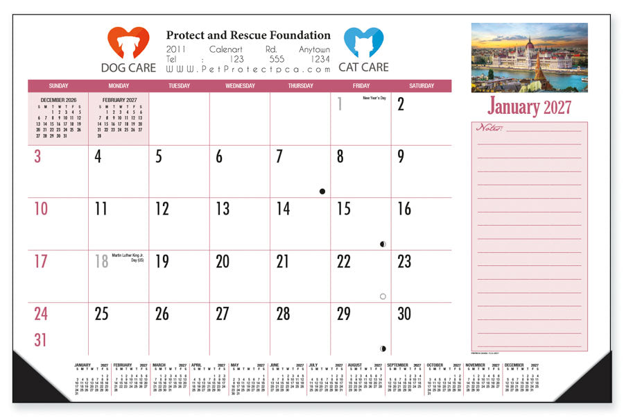 PCA 3217 Desk and Counter Calendar Pad - Desk Calendars