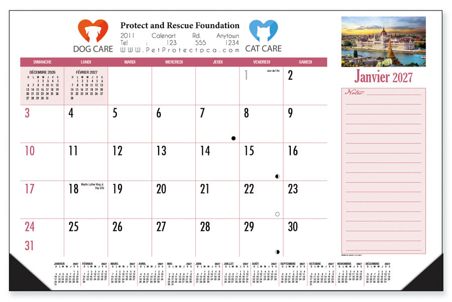 PCA 3217 Desk and Counter Calendar Pad - Desk Calendars