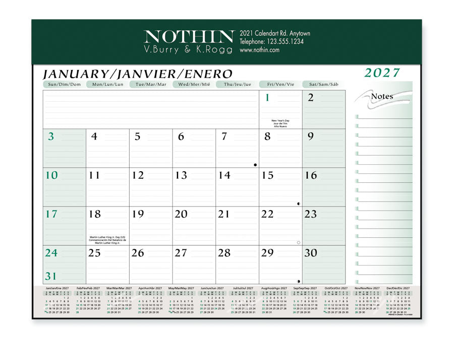 PCA 3225 Deluxe Planner - Desk Calendars