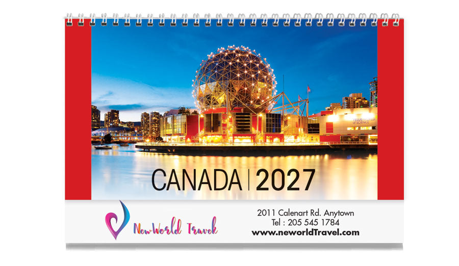 PCA 3400 Canada’s Charms - Desk Calendars