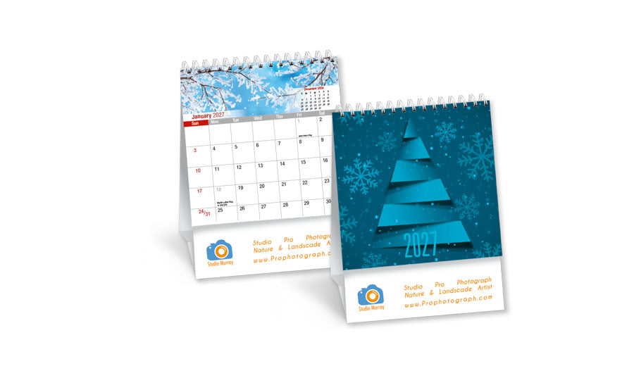 PCA 3730 Mini Double View Desk Calendar
