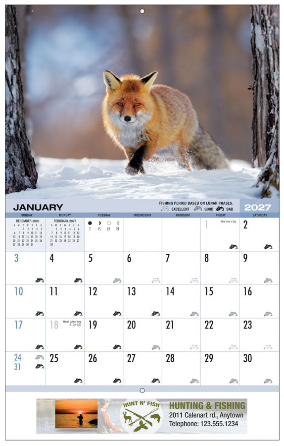 PCA 4300 Hunting & Fishing - Appointment Calendars