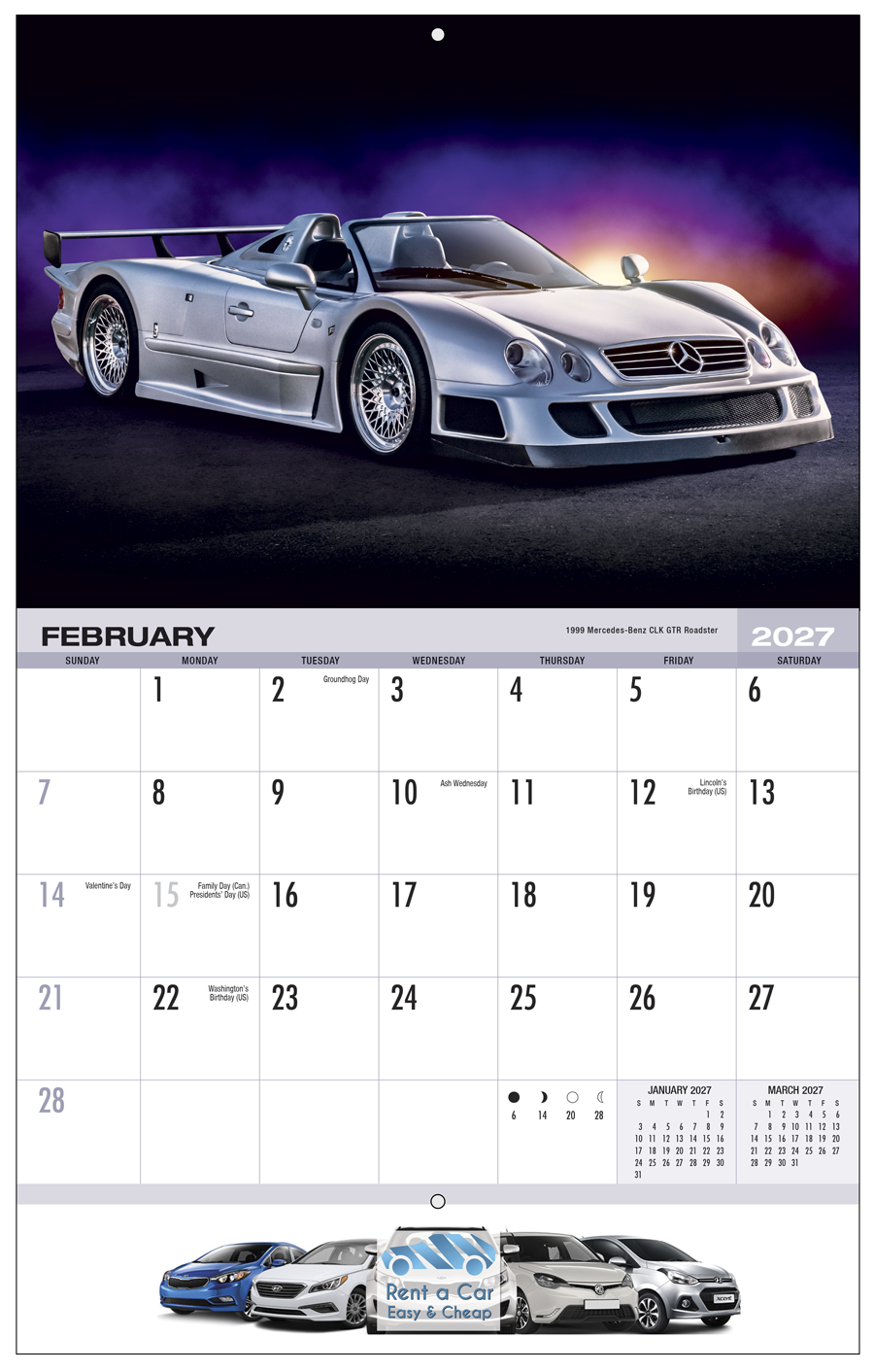 PCA Calendar 4600 Exotic Sports Cars