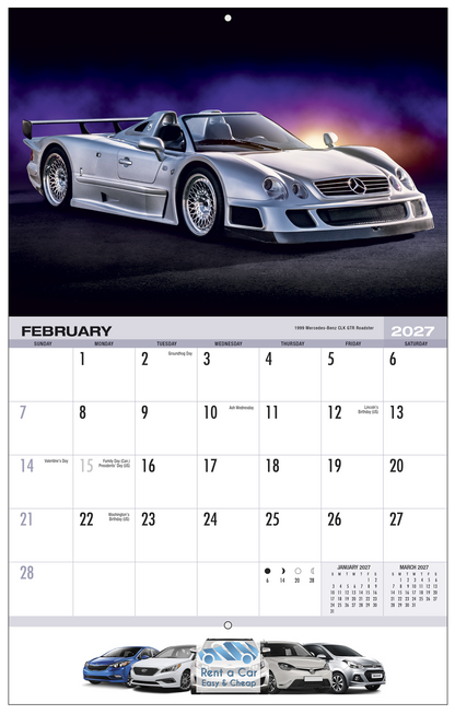 PCA Calendar 4600 Exotic Sports Cars