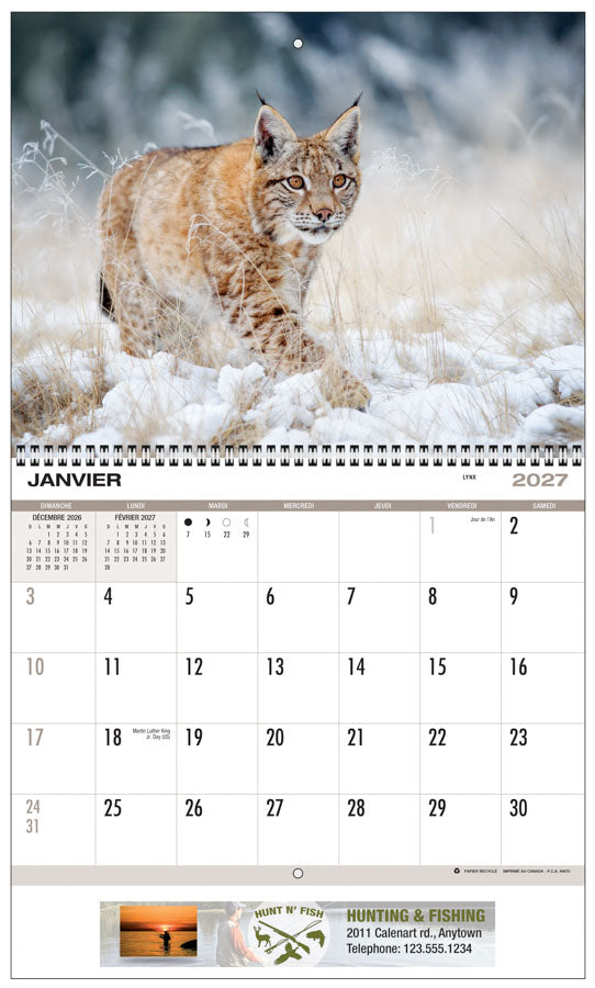 PCA 4680 North American Wildlife - Appointment Calendars