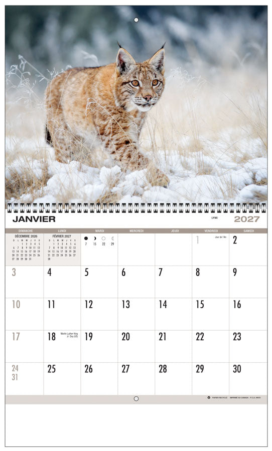 PCA 4680 North American Wildlife - Appointment Calendars