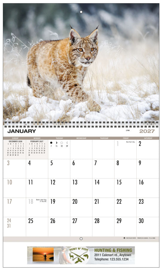 PCA 4680 North American Wildlife - Appointment Calendars