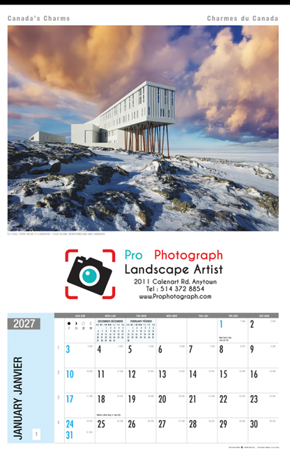 PCA Calendar 5100 Canada’s Charms