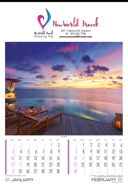 PCA Calendar 5151 Exotic
