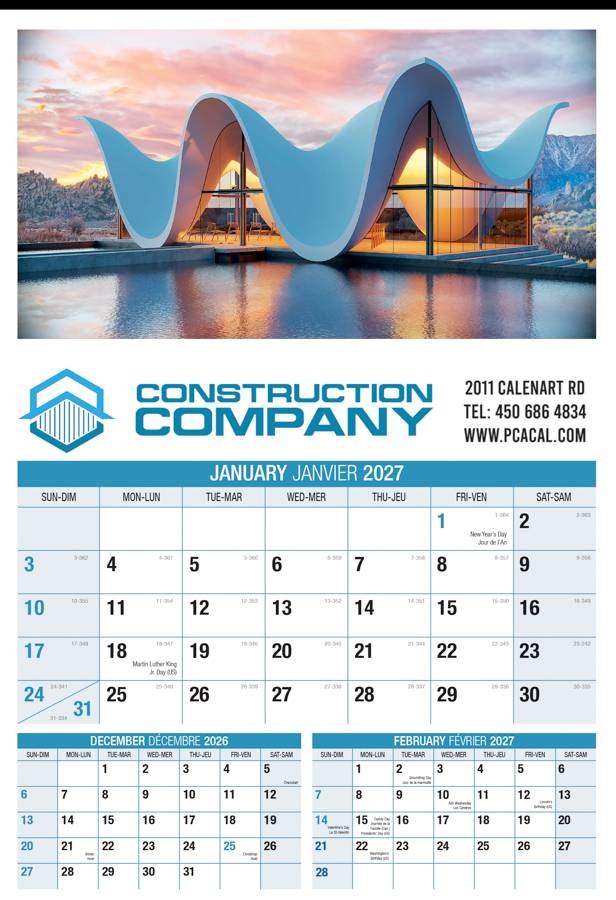 PCA 5158 Construction Industry Calendar