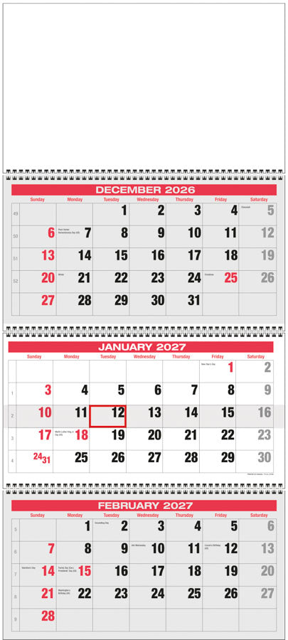 PCA 5165 Europa 3-Month - Wall Calendars