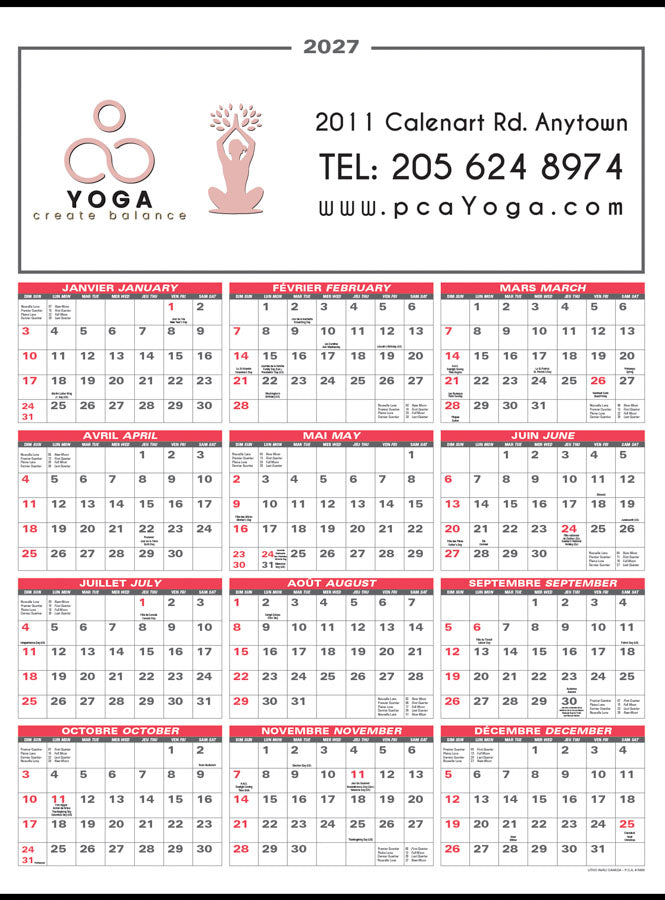 PCA 5400 Mid-Size - Wall Calendars