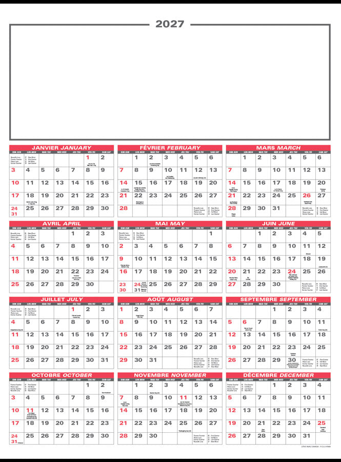PCA 5400 Mid-Size - Wall Calendars