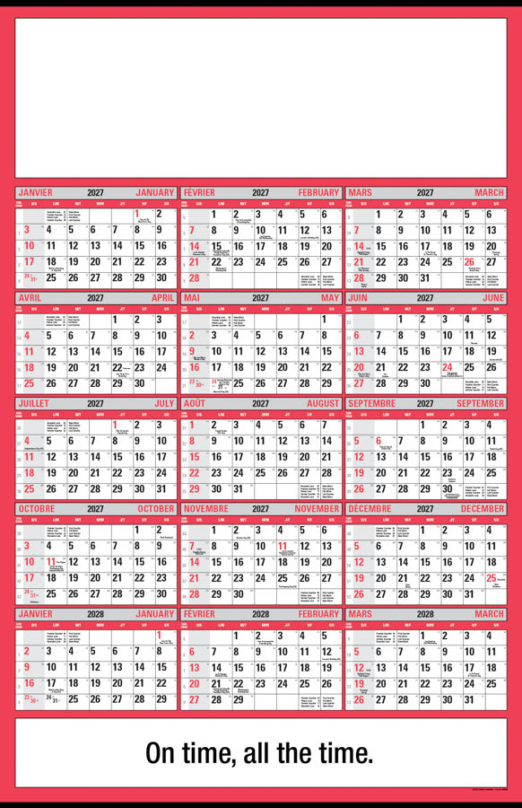 PCA 5500 15-Month Double AD - Wall Calendars
