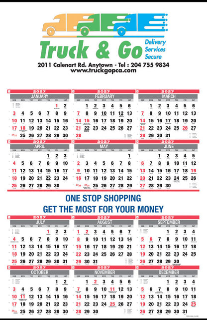 PCA 5550 12-Month Double AD - Wall Calendars