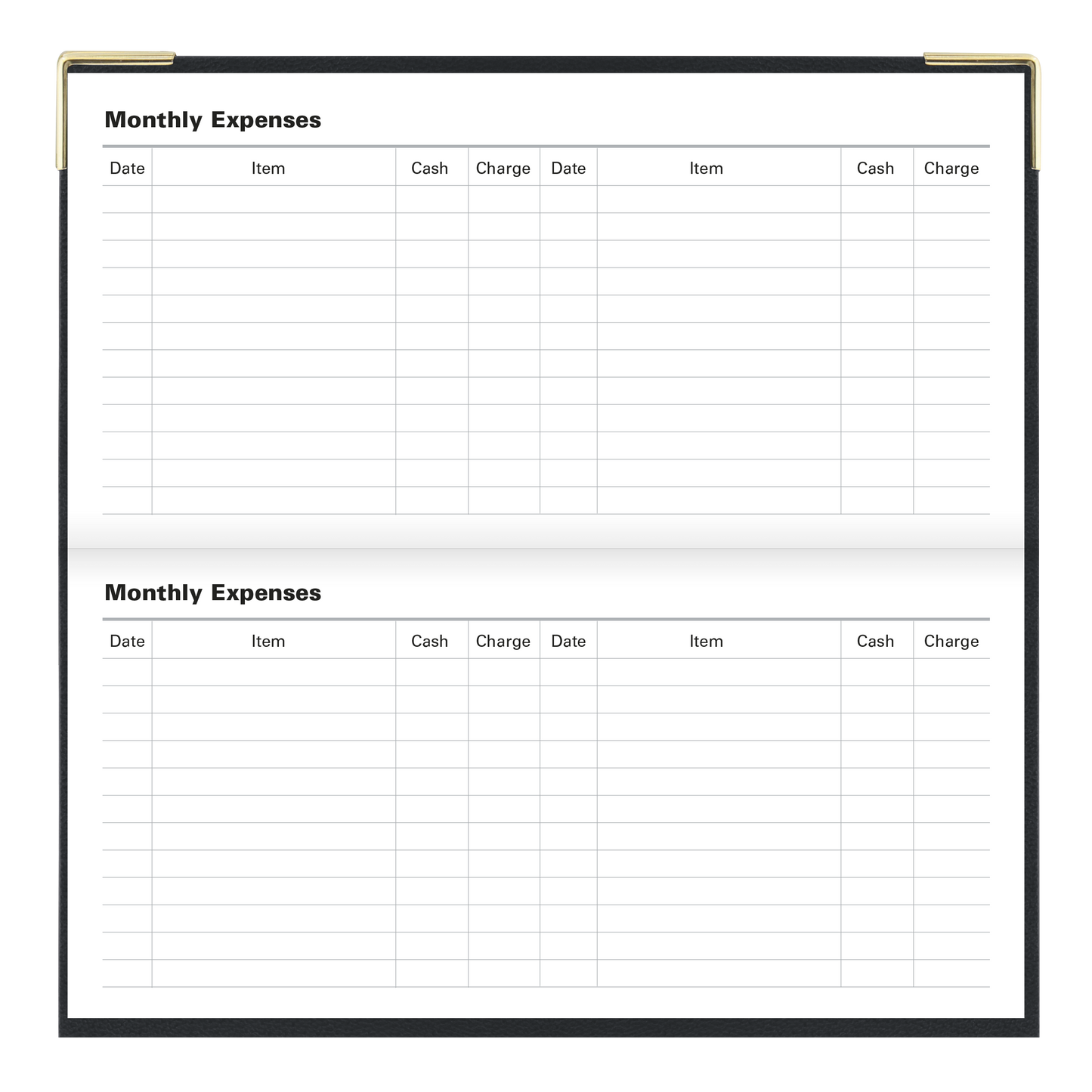 Letts Classic Slim Monthly Pocket Planner C12S