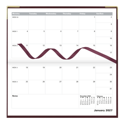 Letts Classic Slim Monthly Pocket Planner C12S