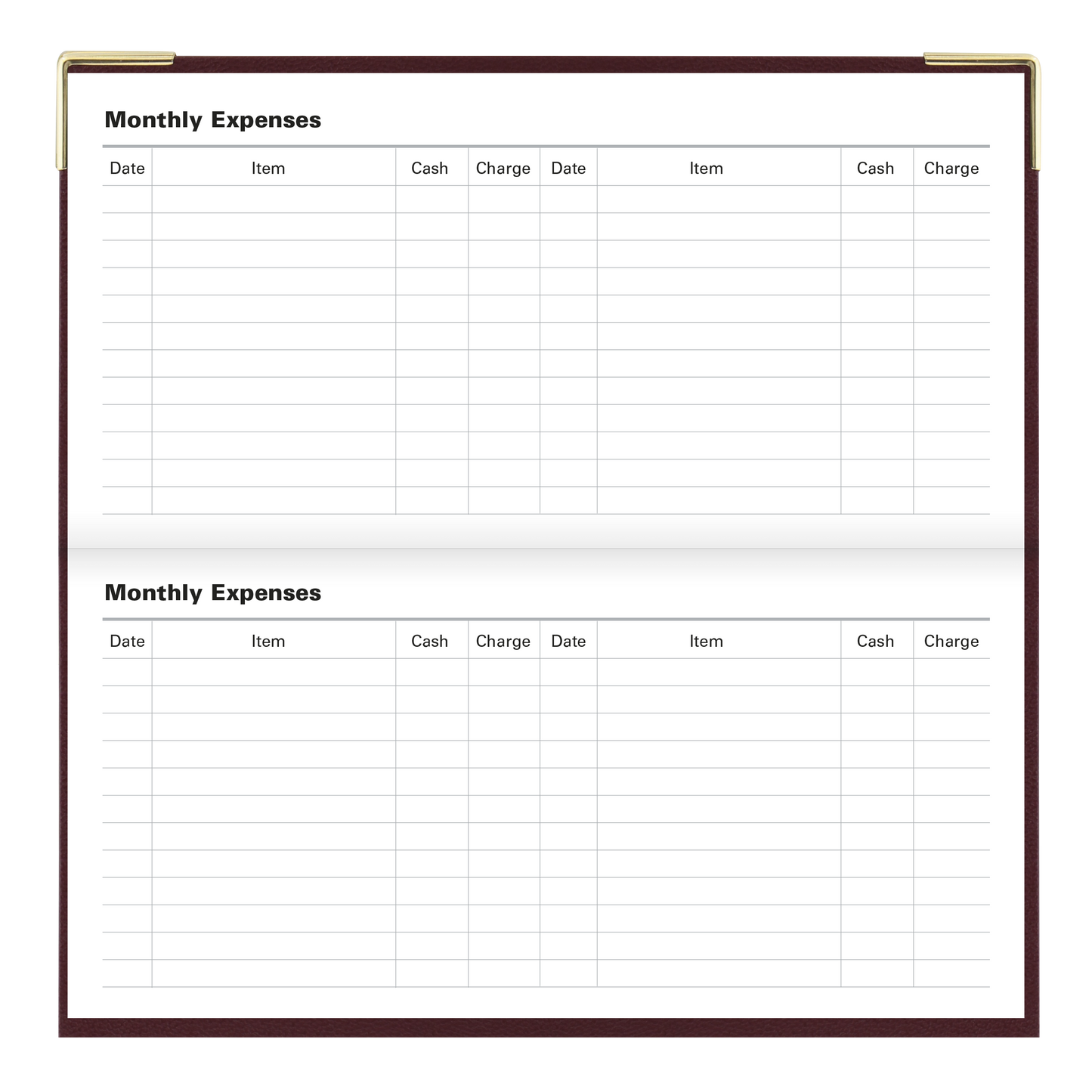 Letts Classic Slim Monthly Pocket Planner C12S