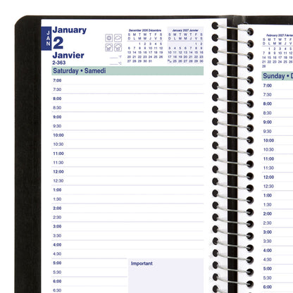 Essential Daily Appointment Book, 2027, Bilingual (C1504.81BT-27, C1504.82BT-27, C1504.83BT-27) - Blueline