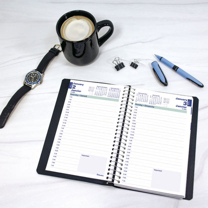 Essential Daily Appointment Book, 2027, Bilingual (C1504.81BT-27, C1504.82BT-27, C1504.83BT-27) - Blueline