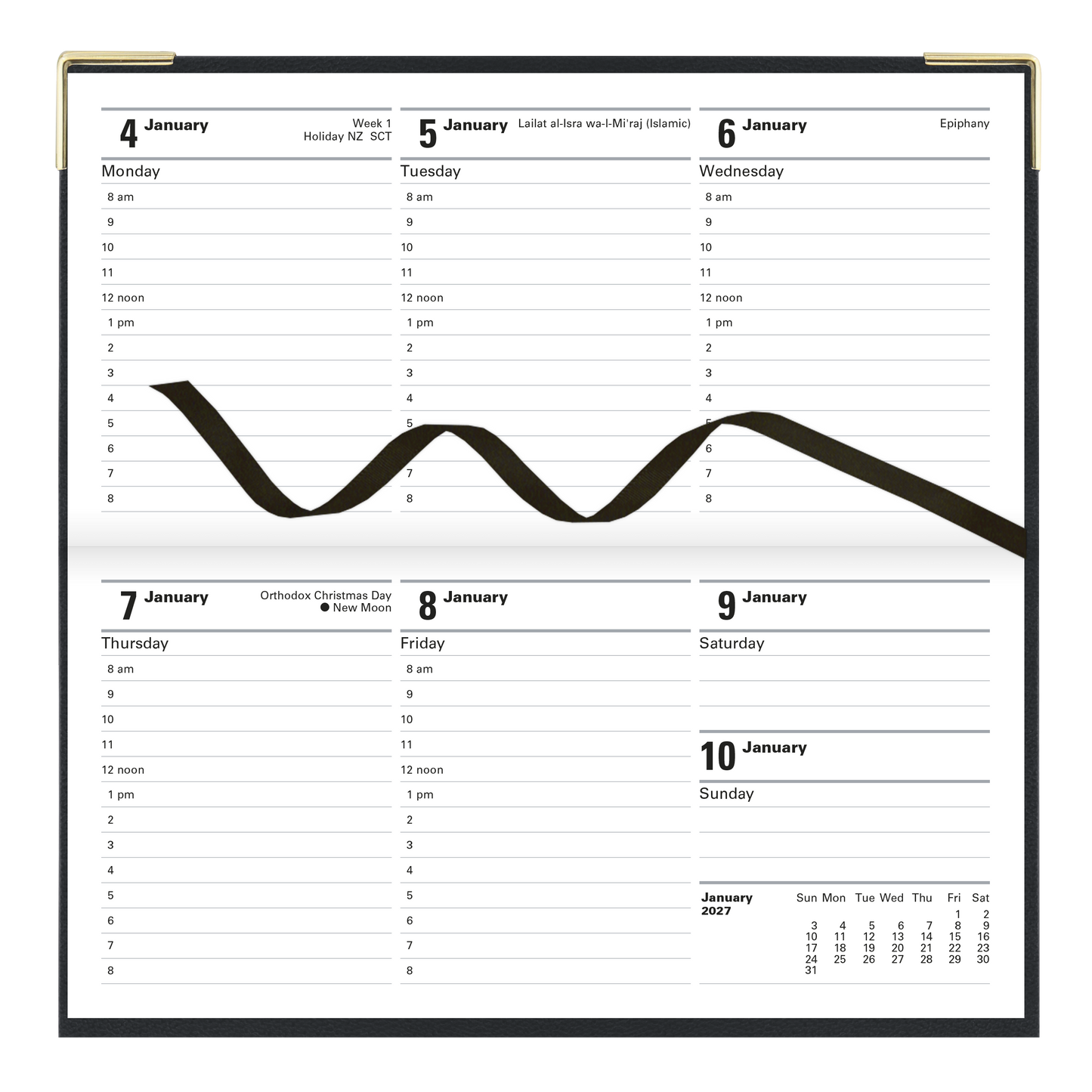 Letts Classic Slim Weekly Horizontal Pocket Planner C32S