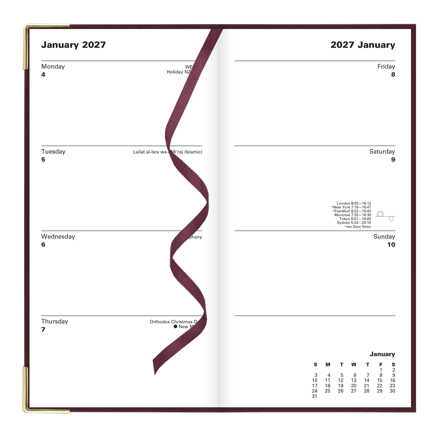 Letts Classic Pocket Slim Weekly Upright Planner C32SU