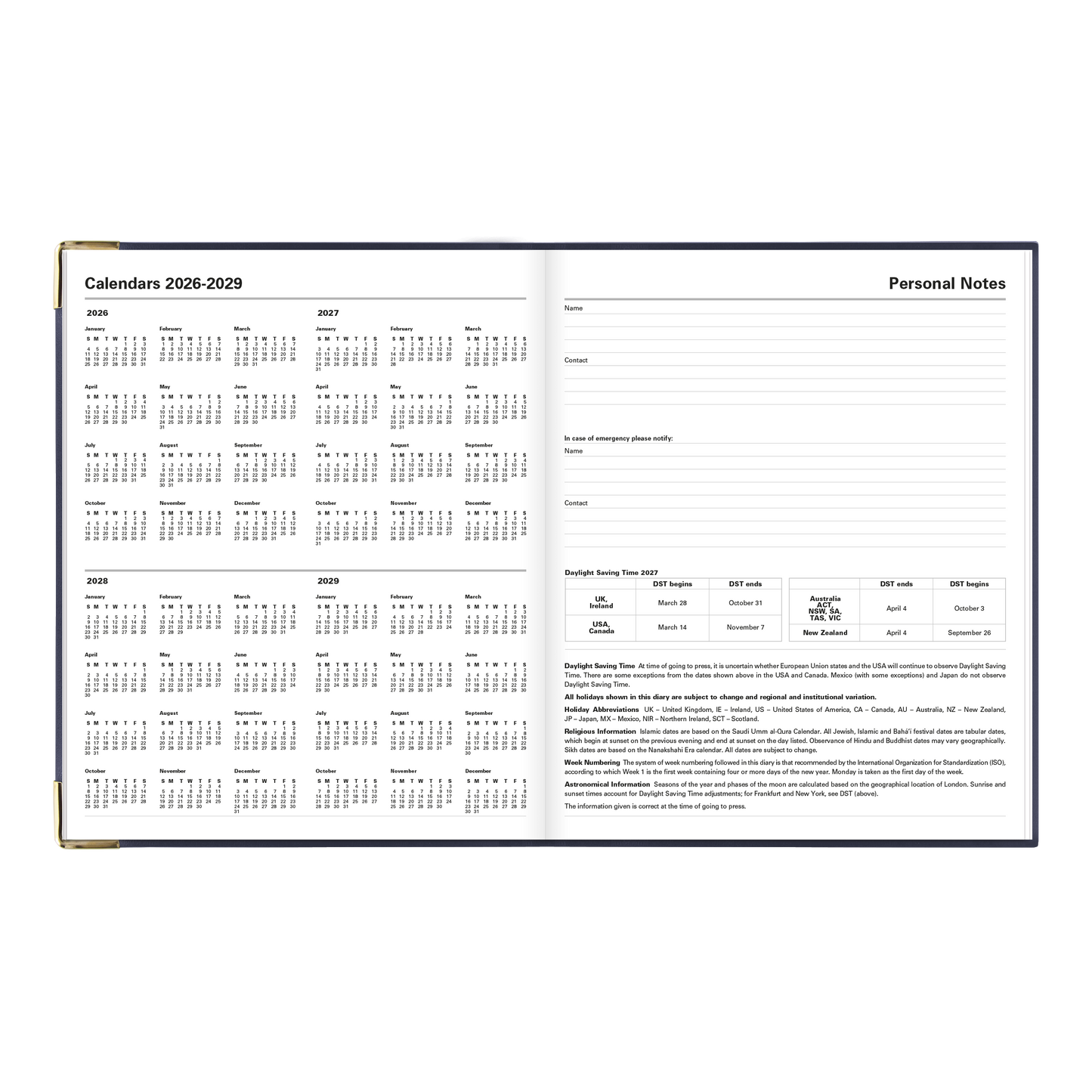 Letts Classic Weekly Planner C32Y/C32YI