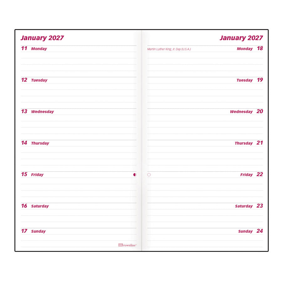Blueline/Brownline Two-Week Pocket Planner C5626.81Z/C5626.81BZ