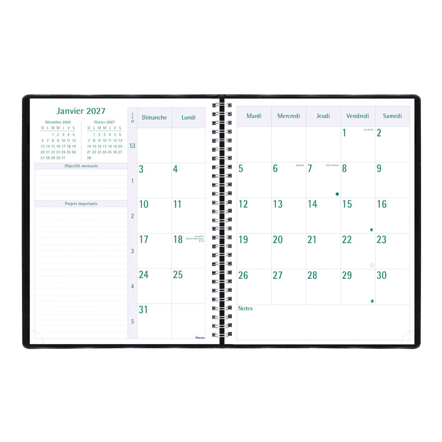 C5930.81FT  AGENDA HEBDOMADAIRE  FRANÇAIS