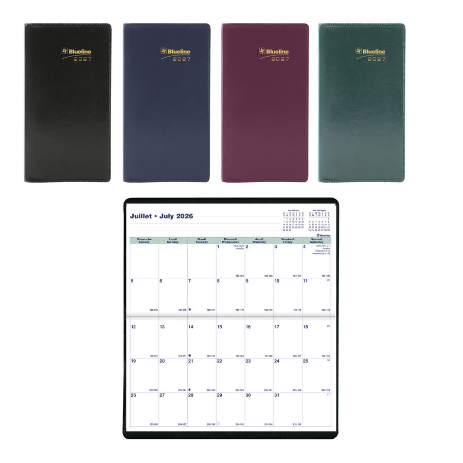 Blueline Essential Monthly Pocket Planner CA12B.AST