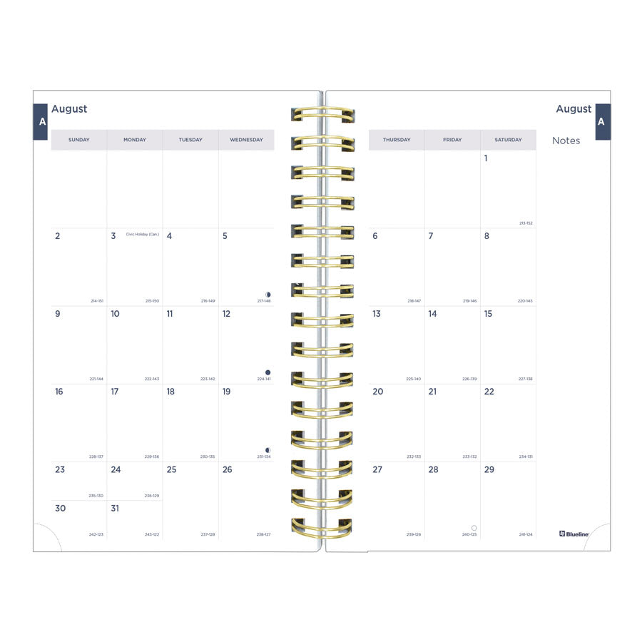 Blueline Essential Academic Daily Planner CA214PH