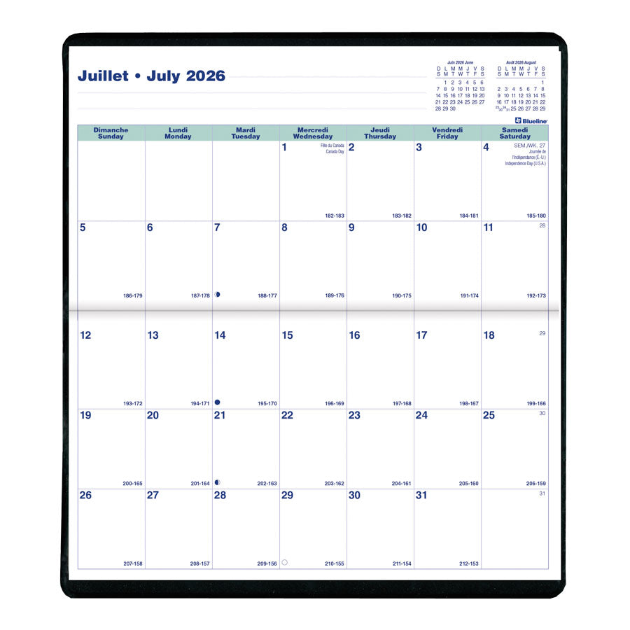 CA24B.AST Blueline Essential Two-Year Monthly Pocket Planner
