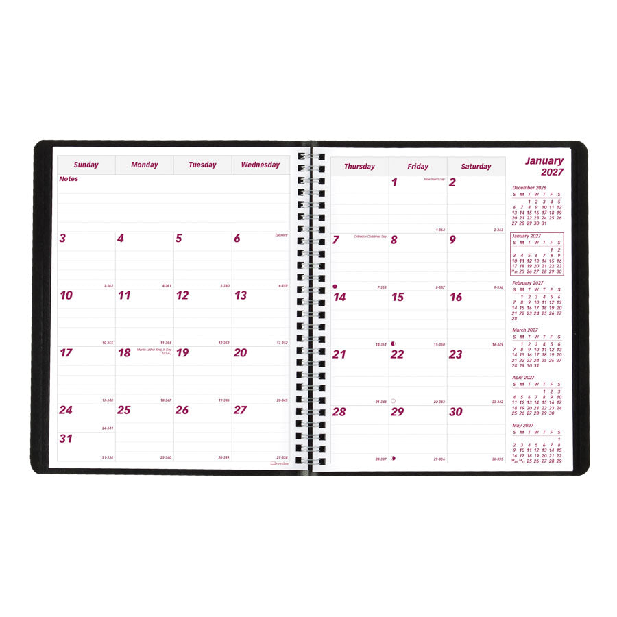 Brownline Essential Monthly Planner CB1200.BLK