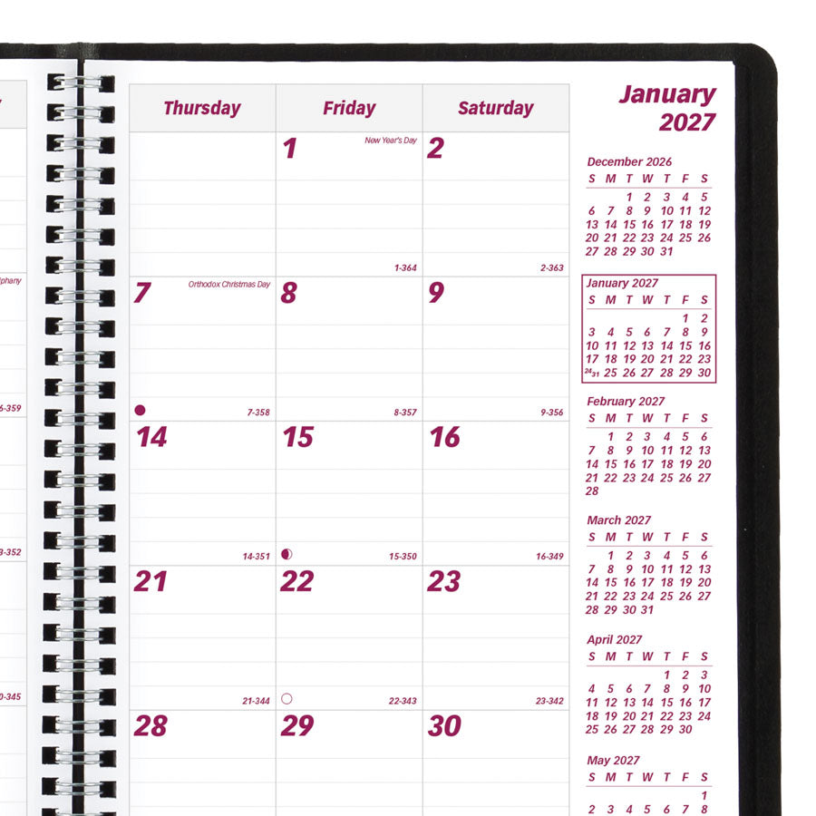 Brownline Essential Monthly Planner CB1200.BLK