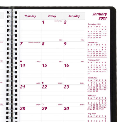Brownline Essential Monthly Planner CB1200.BLK