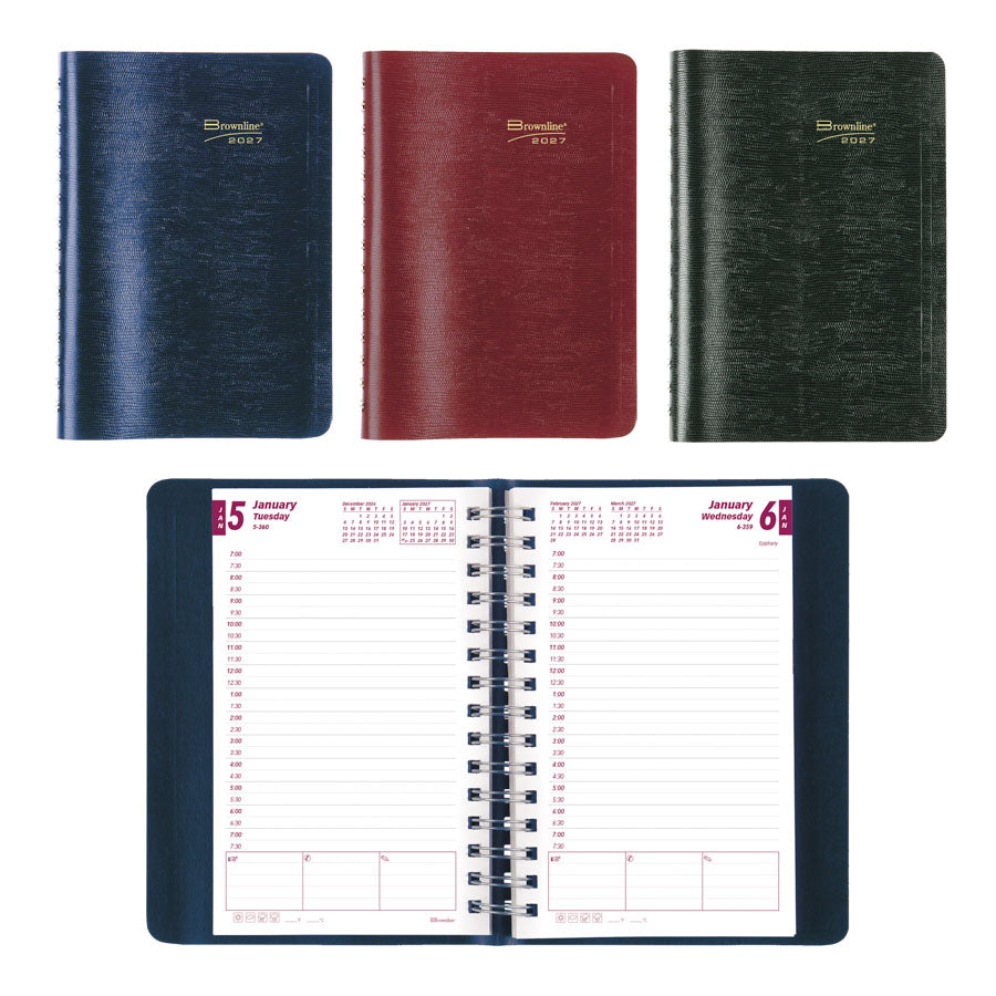 CB634W Brownline Essential Daily Planner