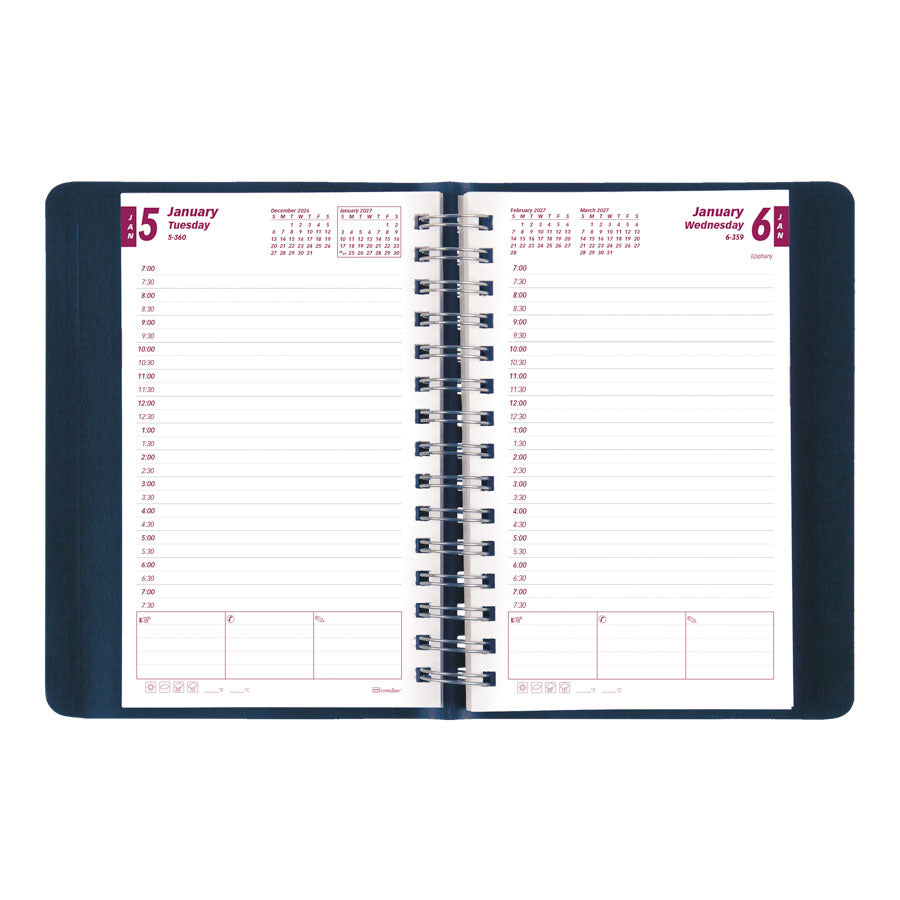 CB634W Brownline Essential Daily Planner