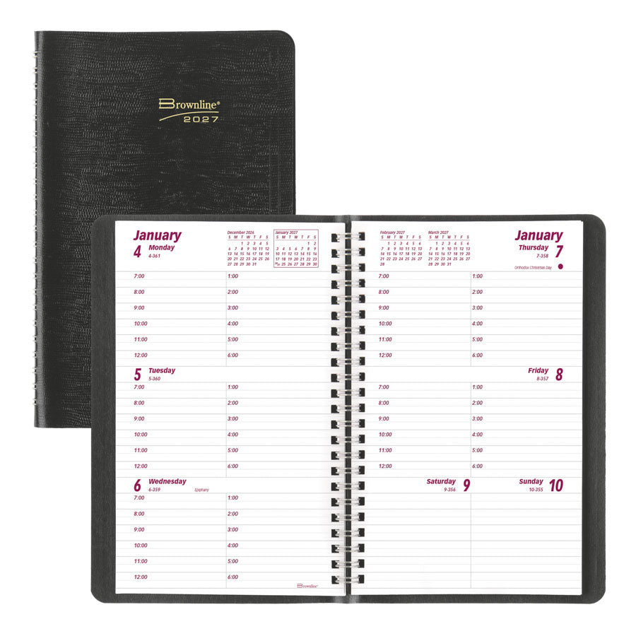 Brownline Essential Weekly Planner CB75.BLK